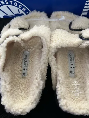 PAPILLIO by BIRKENSTOCK Arizona fur winter sandals slippers shoes women’s eur 38 new thumbnail 2