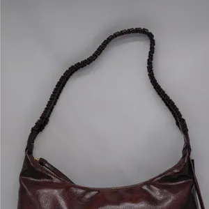 Olivia & Kate Womens Shoulder Bag Brown Vegan Leather Slouch Hobo Purse Travel thumbnail 4