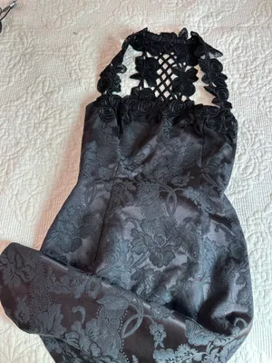 Vintage Scott McClintock black mini dress thumbnail 2