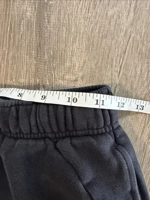 Lululemon XXS Scuba Mid Rise Oversized Black Elastic Waist Sweatpants Joggers thumbnail 3