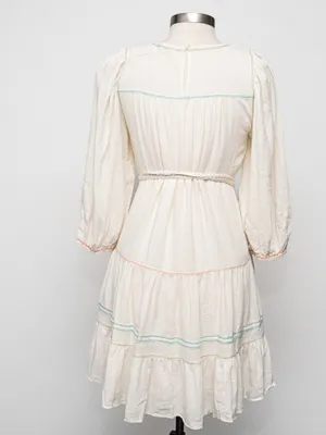 Current Air  - Tiered Mini Dress with Braided Belt thumbnail 3