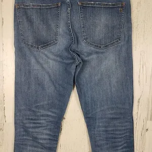 Madewell Distressed Blue Denim 9" High Rise Skinny Jeans Women's Size 28 thumbnail 14