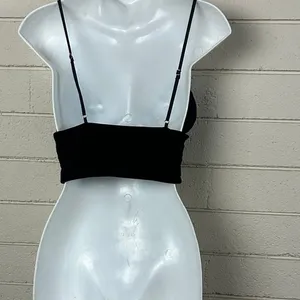 Victoria's Secret black velour camisole top size S thumbnail 2