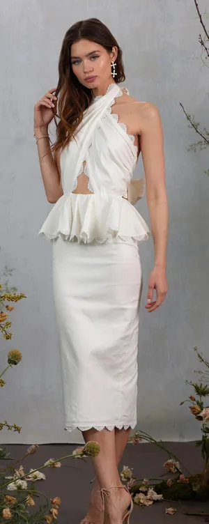 Revolve V Chapman The Daisy Dress in Natural. Size Small thumbnail 1