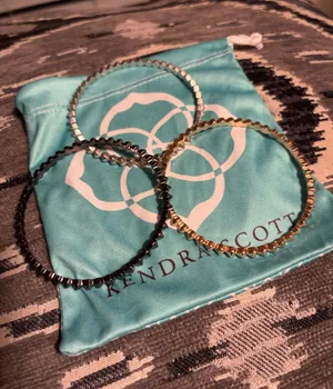 Kendra Scott Metallic Spike Bangle Set - Gold, Silver, Black thumbnail 1