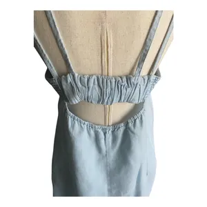 Zara Ara-Blue Chambray Mini Dress-Size Large thumbnail 6