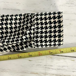 Lauren Ralph Lauren Houndstooth Top S Black Ivory Cotton Non Iron Button Up thumbnail 8