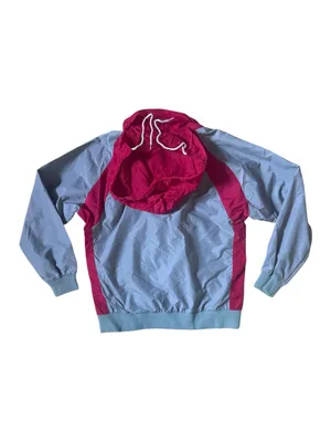 Vintage Lacoste Womens Size Small Gray Red Jacket thumbnail 4