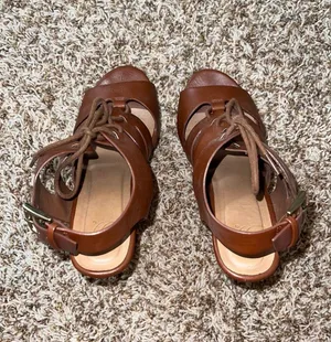 Brown Platform Wedges Size 7 thumbnail 4