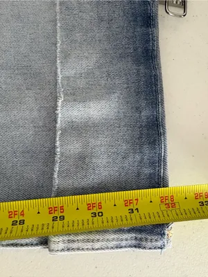 Risen Medium Wash Wide Leg Cuffed Denim Jeans Plus Size 2X 18/20 NEW NWT thumbnail 8