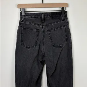 Abercrombie 90s Straight Jeans Curve Love Women’s Size 25 or 0 Black Denim thumbnail 6