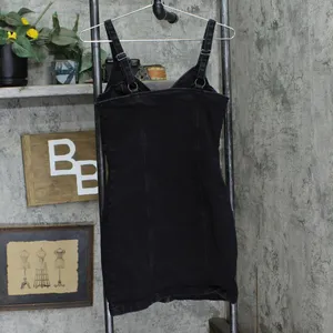 Garage Womens Zip Front Denim Mini Dress 1678e601ec4e9a Black PS thumbnail 2