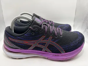 ASICS Gel Kayano 29 Wide Running Shoes Women’s US 9 Black Purple Athletic thumbnail 2
