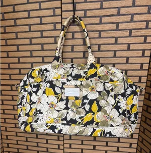 Vera Bradley Yellow Floral Duffle Bag‎ thumbnail 1