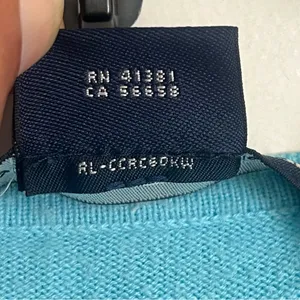 Ralph‎ Lauren Sport Womens Light Blue Cotton Blend Crewneck Sweater Size XS thumbnail 9