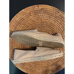 Soul‎ Naturalizer Womens Beige Leather Espadrille Slip On Flats Shoes thumbnail 4