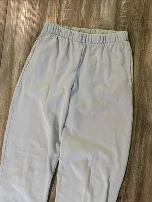 Brandy Melville Light Blue Jogger Sweatpants Size Small thumbnail 3