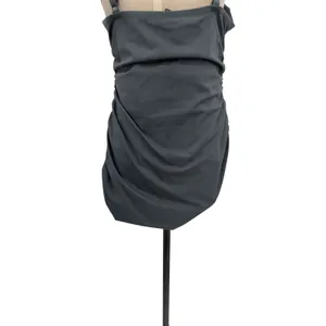 Skims Sculpting Swim Ruched One Piece Gunmetal Gray Shaping‎ Swimsuit XL NWT thumbnail 11