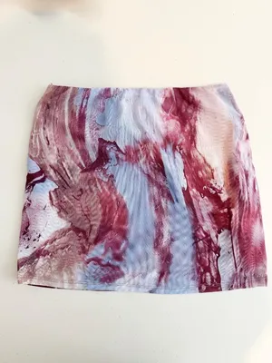 Blanc Skirt Set Size S M White Mesh O Ring Matching 2 Piece Outfit Rave Festival thumbnail 10
