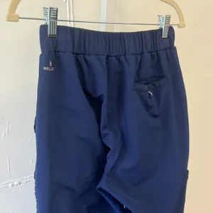 Barco One Wellness Navy Blue Scrub Pants Joggers Zipper Ankle Women's Small thumbnail 4