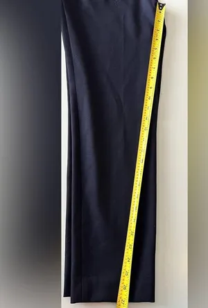 Tory Burch Marina Wool Tapered Ankle Trousers in Navy Blue 2 thumbnail 8