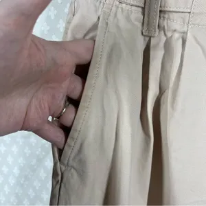 Madewell Sand Khaki Light Academia The Harlow Wide Leg‎ Trouser Pants thumbnail 3