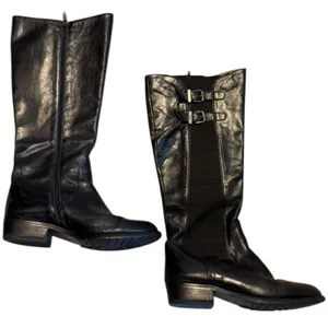 Miz Mooz Chaminade Black Leather Knee High Riding Boots Size 7.5 thumbnail 6