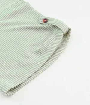 NEW Pale Green Ribbed Oversized Slouchy Roll Tab Sleeve Top Size Small thumbnail 14