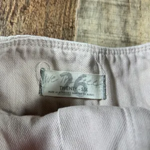 We the Free People Fleur Denim Shorts 26 Bright Lights Cream High Rise Boho thumbnail 5