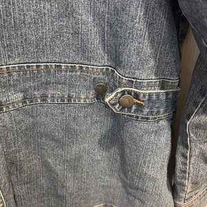 VTG Venezia Blue Stretch‎ Denim Chore Utility Button Front Jean Jacket Sz 14/16 thumbnail 8