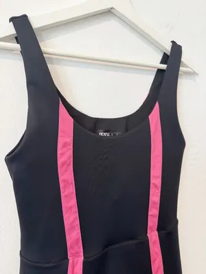 Beach Riot Bay Tennis Dress Size Small Black Skort Pickleball Golf Retro Preppy thumbnail 3