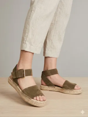 REVOLVE Raye Espadrilles Damien Flatform Sandals Shoes Size 6 thumbnail 1