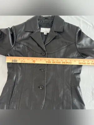 Vintage Wilsons Leather Maxima Ladies‎ Jacket 100% Leather Medium Black thumbnail 4