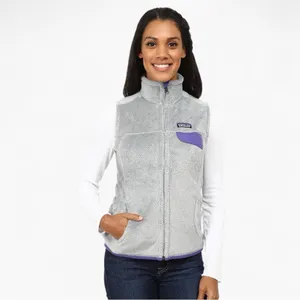 Patagonia Re-Tool Vest Women’s M Gray Purple Fleece Gorpcore Outdoor Hiking thumbnail 6