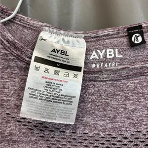 AYBL Women's Heathered Purple Crop Top thumbnail 3