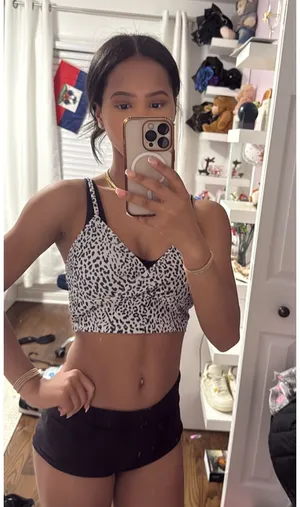 SheIn White Cow Print Top thumbnail 1