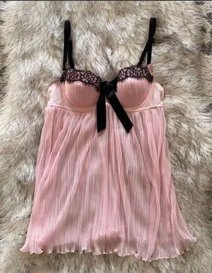 NWT Very Sexy Lace Trim Babydoll Chemise thumbnail 1