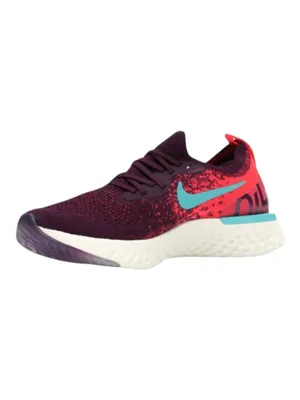 Nike ✔︎ Epic React Flyknit Running Shoes Sneakers ✔︎ Bordeaux Hyper Jade ✔︎ 7.5M thumbnail 2
