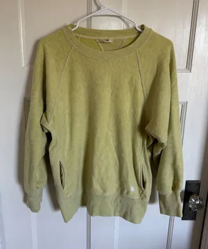Free People FP Movement Metti chartreuse sweatshirt size‎ xs thumbnail 1