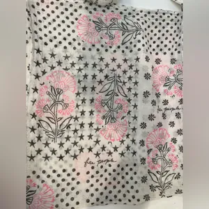 Free‎ People Cream Shoulder Tote with Pink Floral Accents thumbnail 5