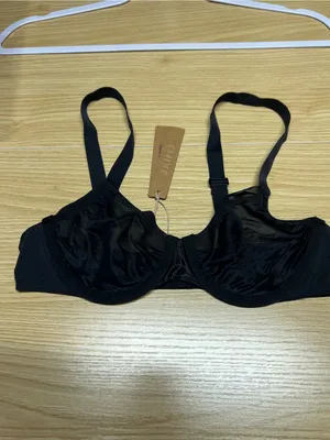 SKIMS No Show Unlined Demi Bra 32B Onyx Black NWT thumbnail 12
