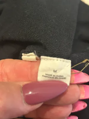 Moth by black sweater/sweatshirt, M thumbnail 6