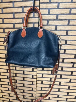 Dooney & bourke black Pebble grain leather satchel thumbnail 4