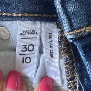 LOFT The Kick Crop Jeans Women 10/30 Blue Medium Wash Raw Hem High Rise Denim thumbnail 5
