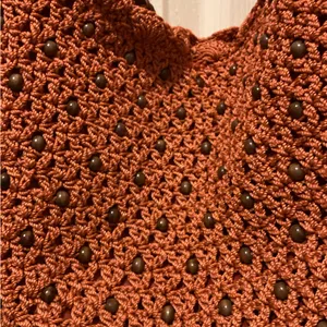 The Sak Orange Crochet Shoulder Bag thumbnail 2