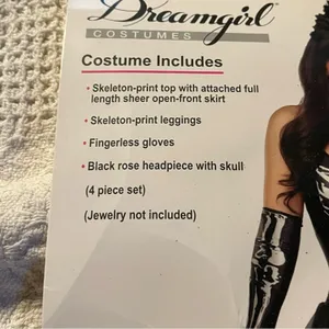NEW Dreamgirl Bare Bones Babe Sexy Skeleton Costume Size XL thumbnail 6