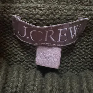 J. Crew 100% Cotton Mockneck Turtleneck Sweater in Utility Green Size S thumbnail 5