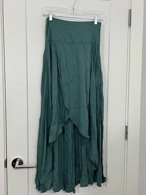 O'Neill XS Extra Small Teal High-Low Ambrosio Skirt Maxi thumbnail 2