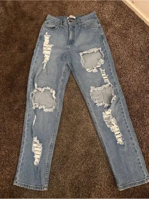 Vibrant Light Blue High Rise Jeans Size 5 0514 thumbnail 1