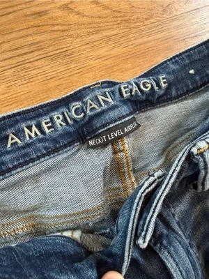 American Eagle Outfitters Distressed Dark Blue Jeans 30x32 thumbnail 3